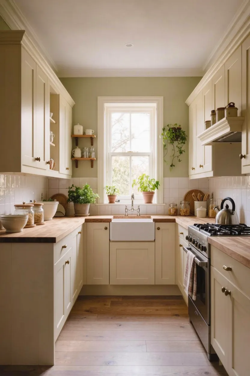 A bright, tidy small kitchen