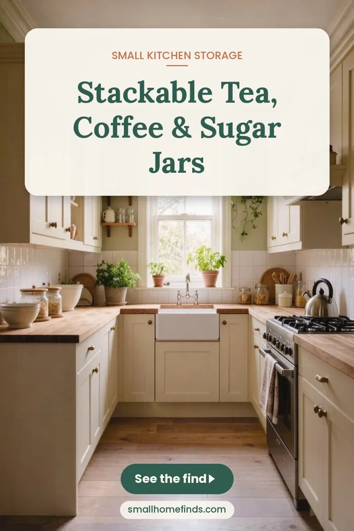 Stackable Tea, Coffee & Sugar Jars