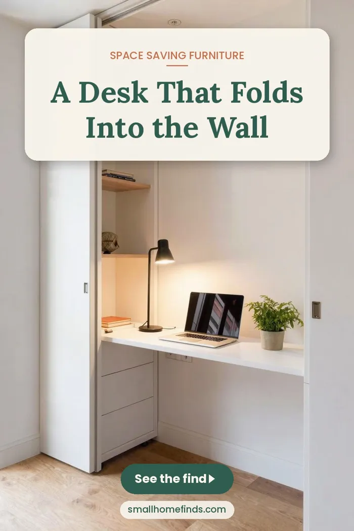 A Desk That Folds Into the Wall