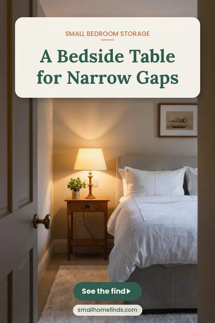 A Bedside Table for Narrow Gaps