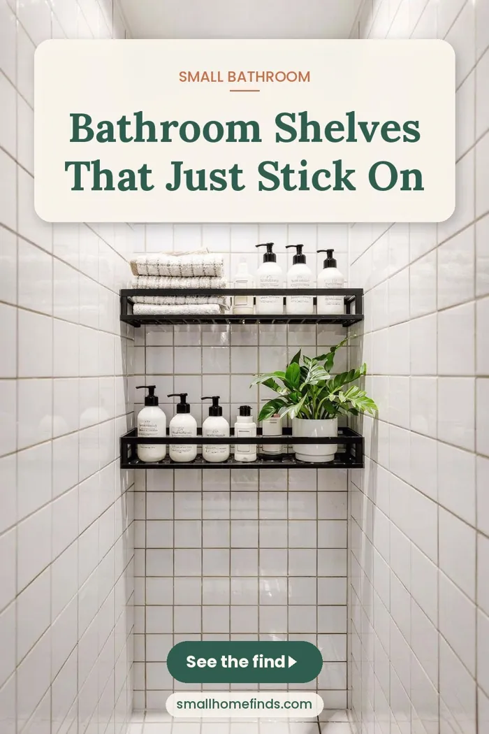 Bathroom Shelves That Just Stick On