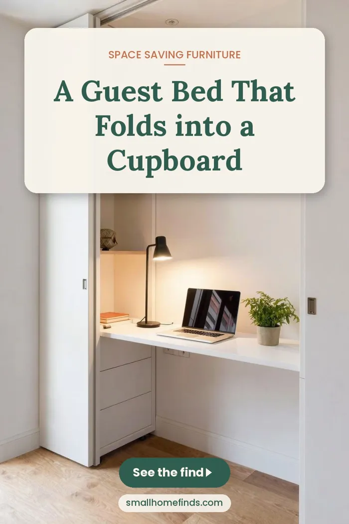 A Guest Bed That Folds into a Cupboard